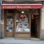 A storefront of an adult magazine store