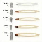 Various Types of Afro Comb Picks