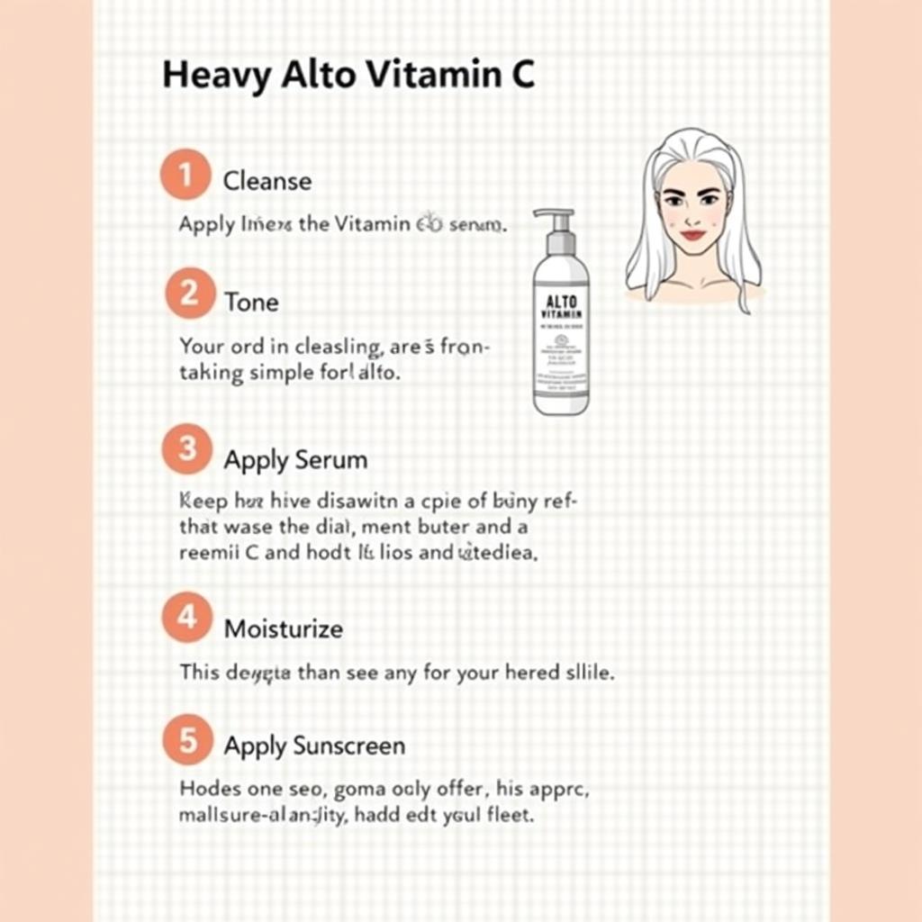 Applying Alto Vitamin C Serum