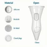 Different types of anal plugs, including open designs.