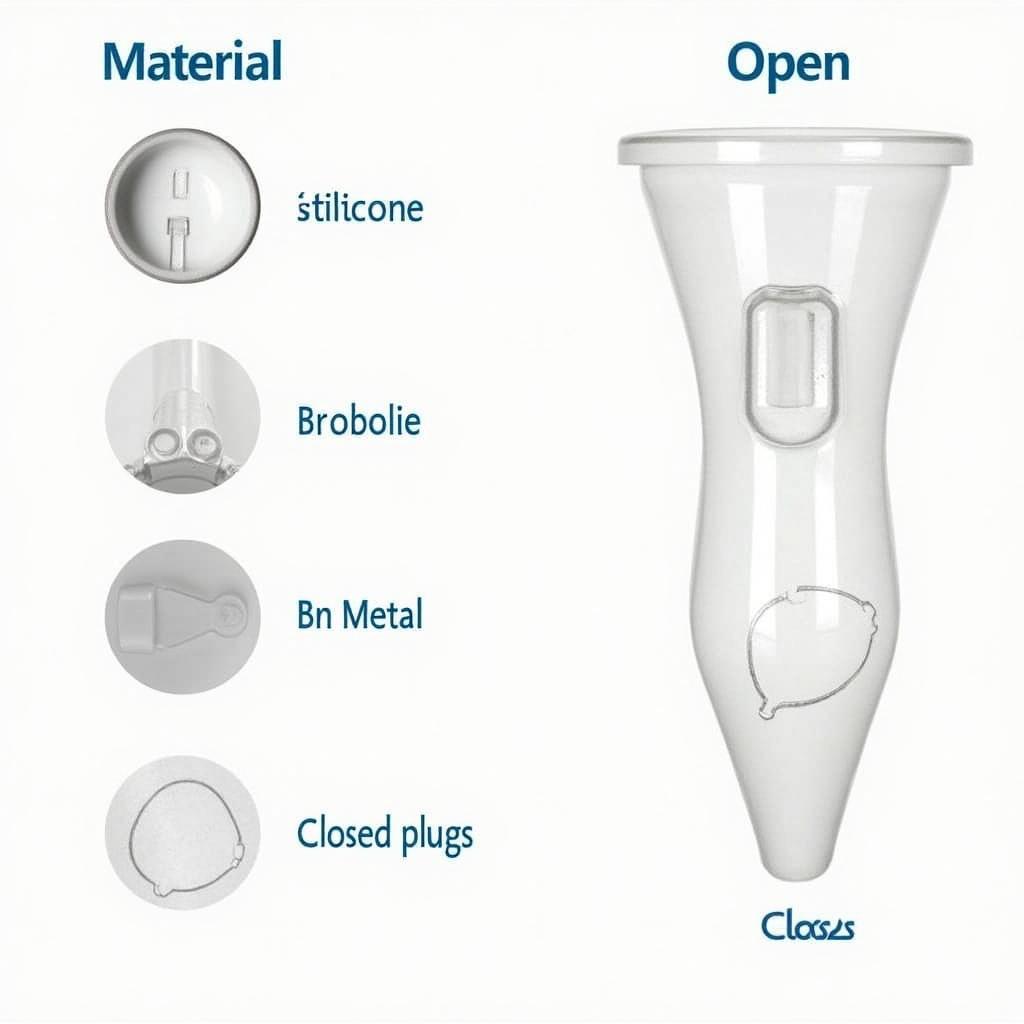 Different types of anal plugs, including open designs.