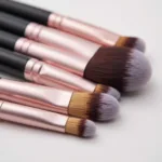 Close-up of Antibacterial Makeup Brushes