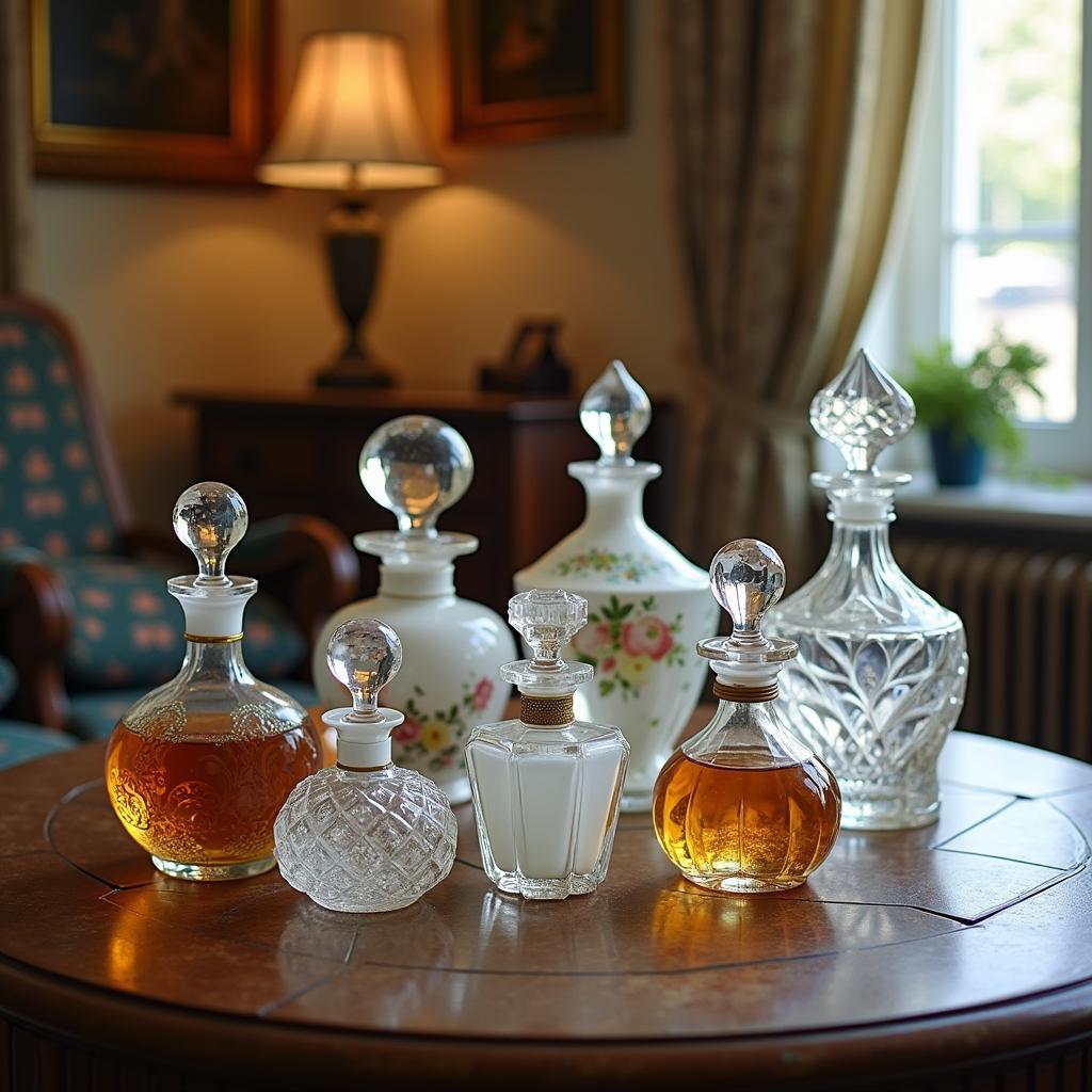 Displaying Antique Perfume Bottles