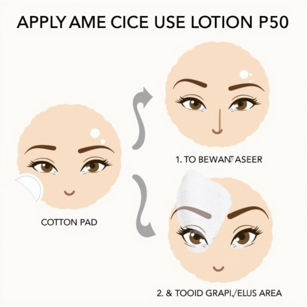 Applying Biologique Recherche Lotion P50 with a cotton pad