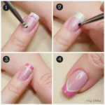 Applying Lily and Fox French Manicure Tips