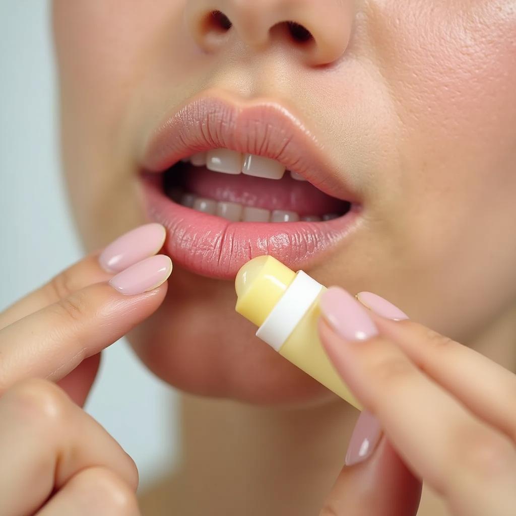 Applying Lip Balm Correctly