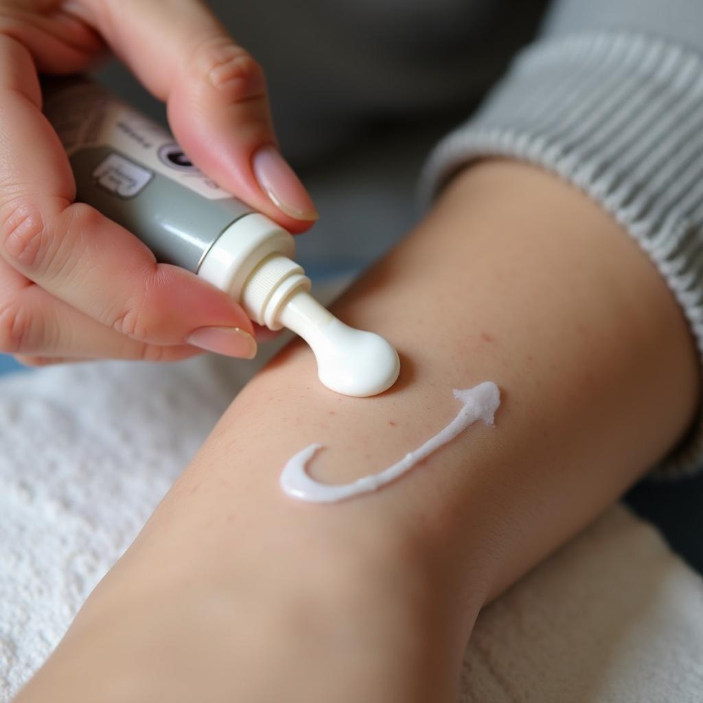 Applying Moisturizer to a Fine Line Tattoo