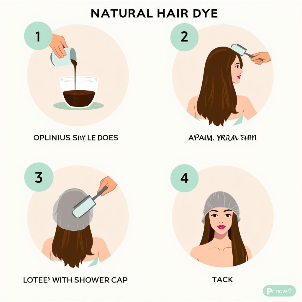 Applying Natural Hair Dye Process