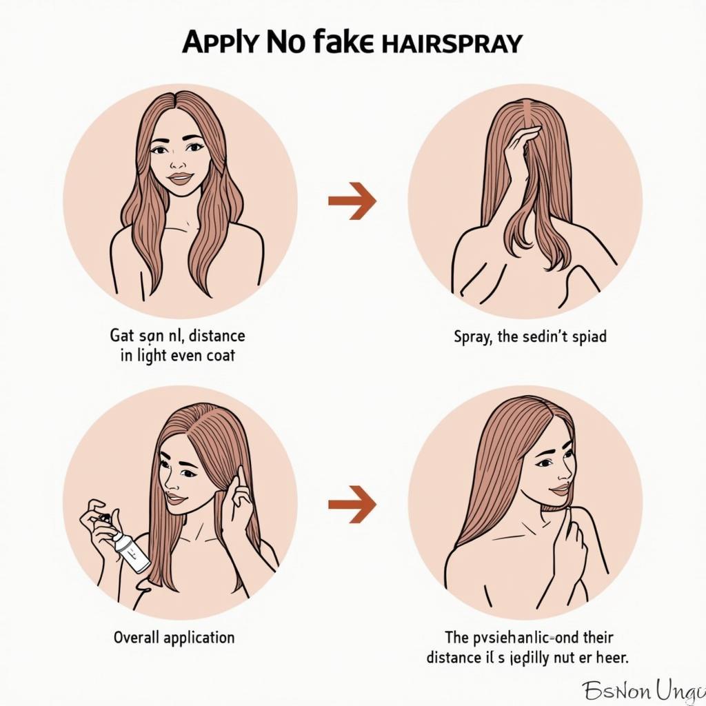 Applying No Flake Hairspray Correctly