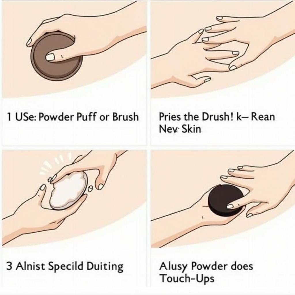 Correct techniques for applying oil control pressed powder