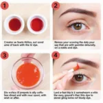 Applying Red Eyebrow Dye Step-by-Step Guide