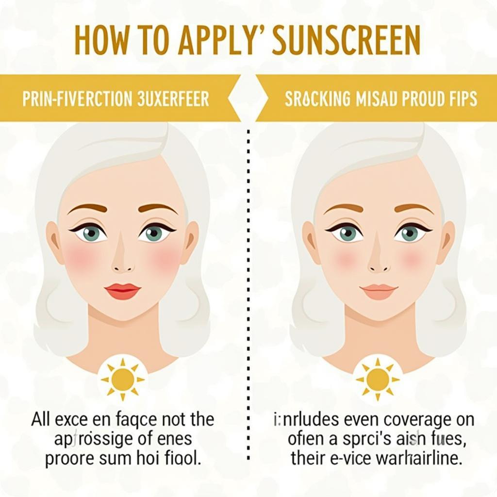 Applying Sunscreen Evenly on Face