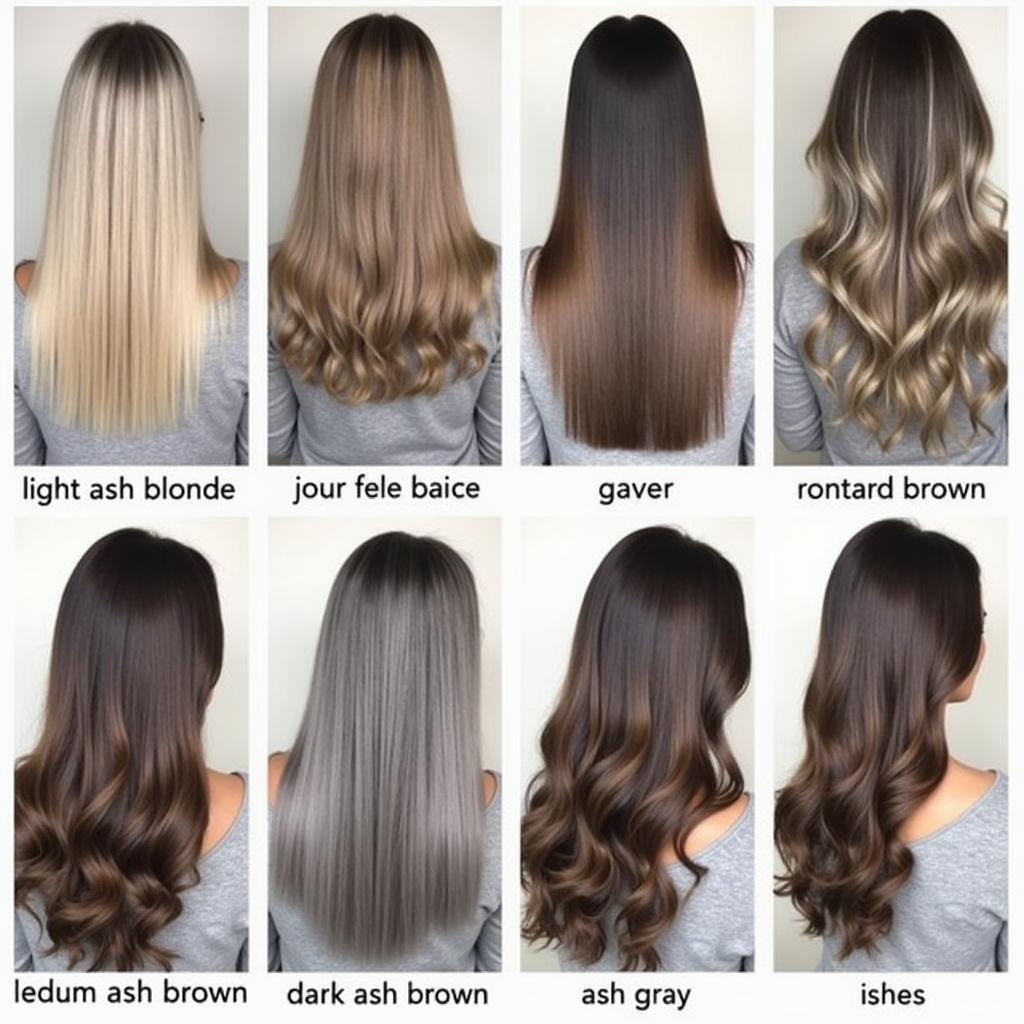 Various Shades of Ash Natural Hair Color