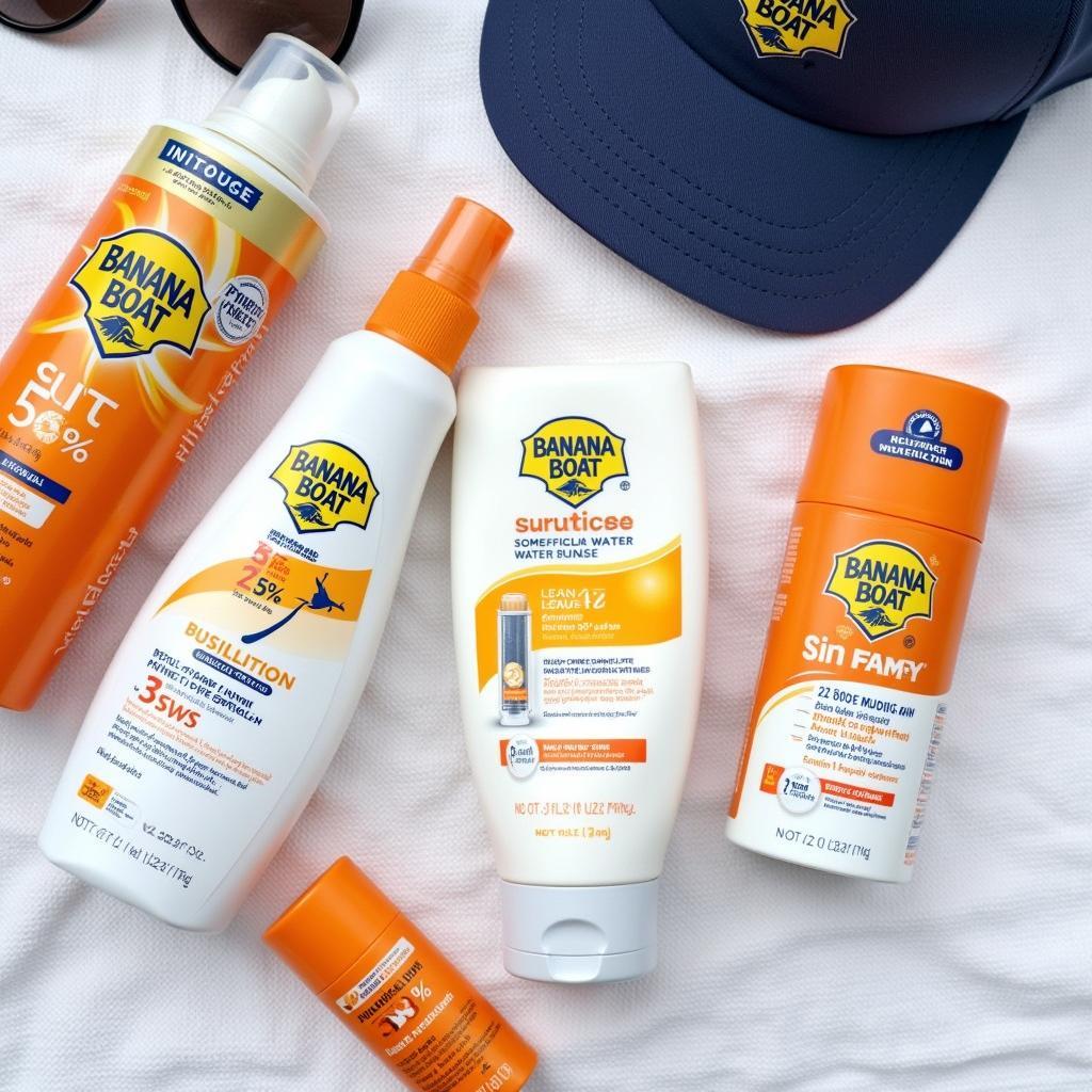 Various Banana Boat Sunscreen Products for Men