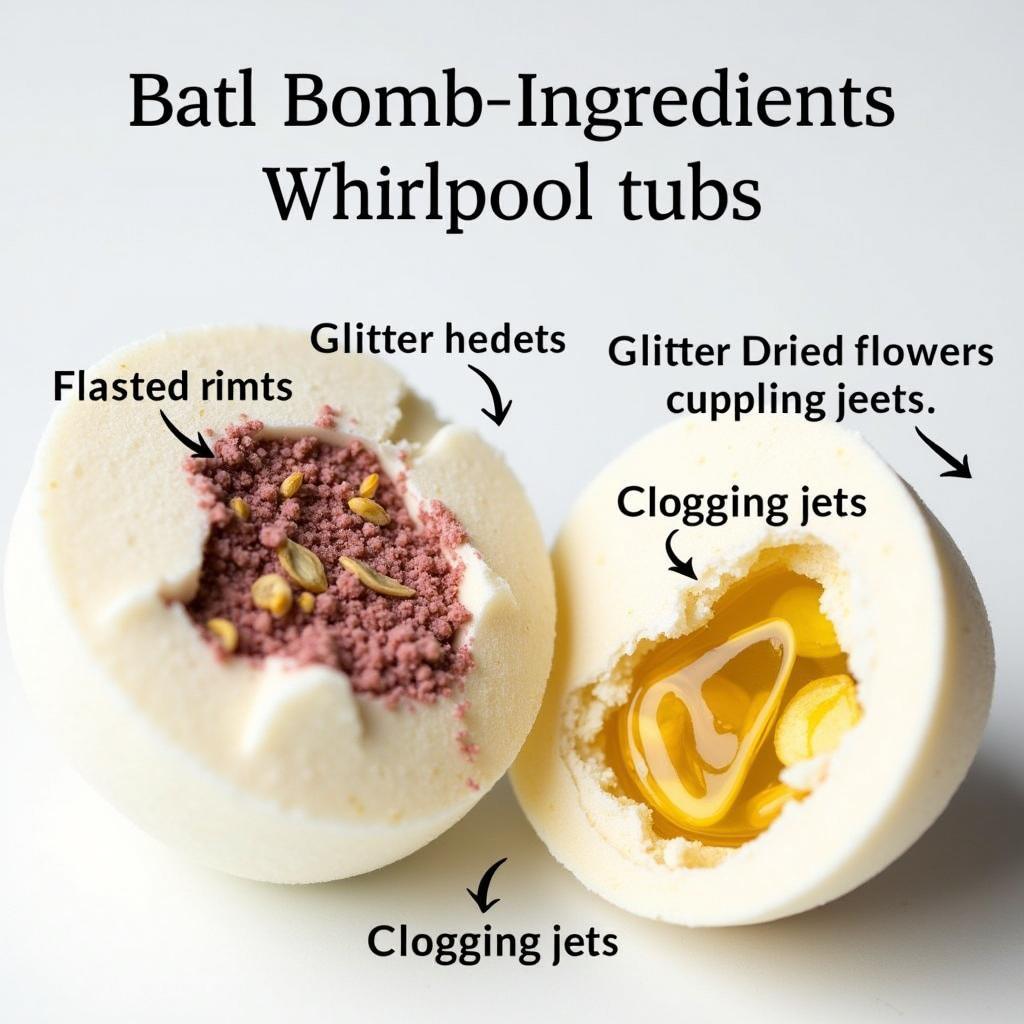 Bath Bomb Ingredients and Their Potential Impact on Whirlpool Tubs