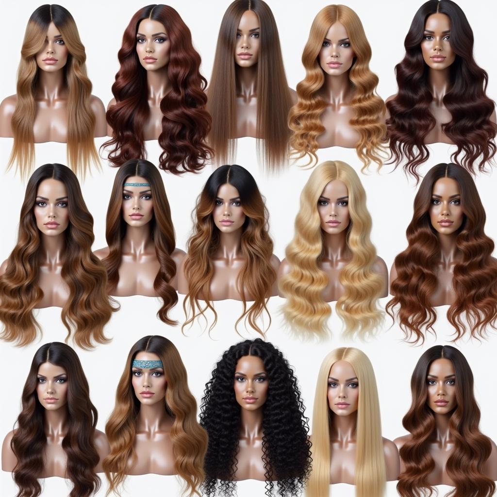 Variety of Beauty World Wigs