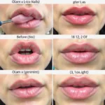 Before and After Lip Fillers Comparison