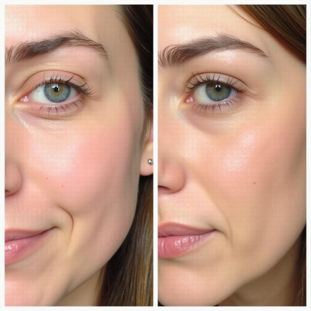 Before and After Retinol Oil Use