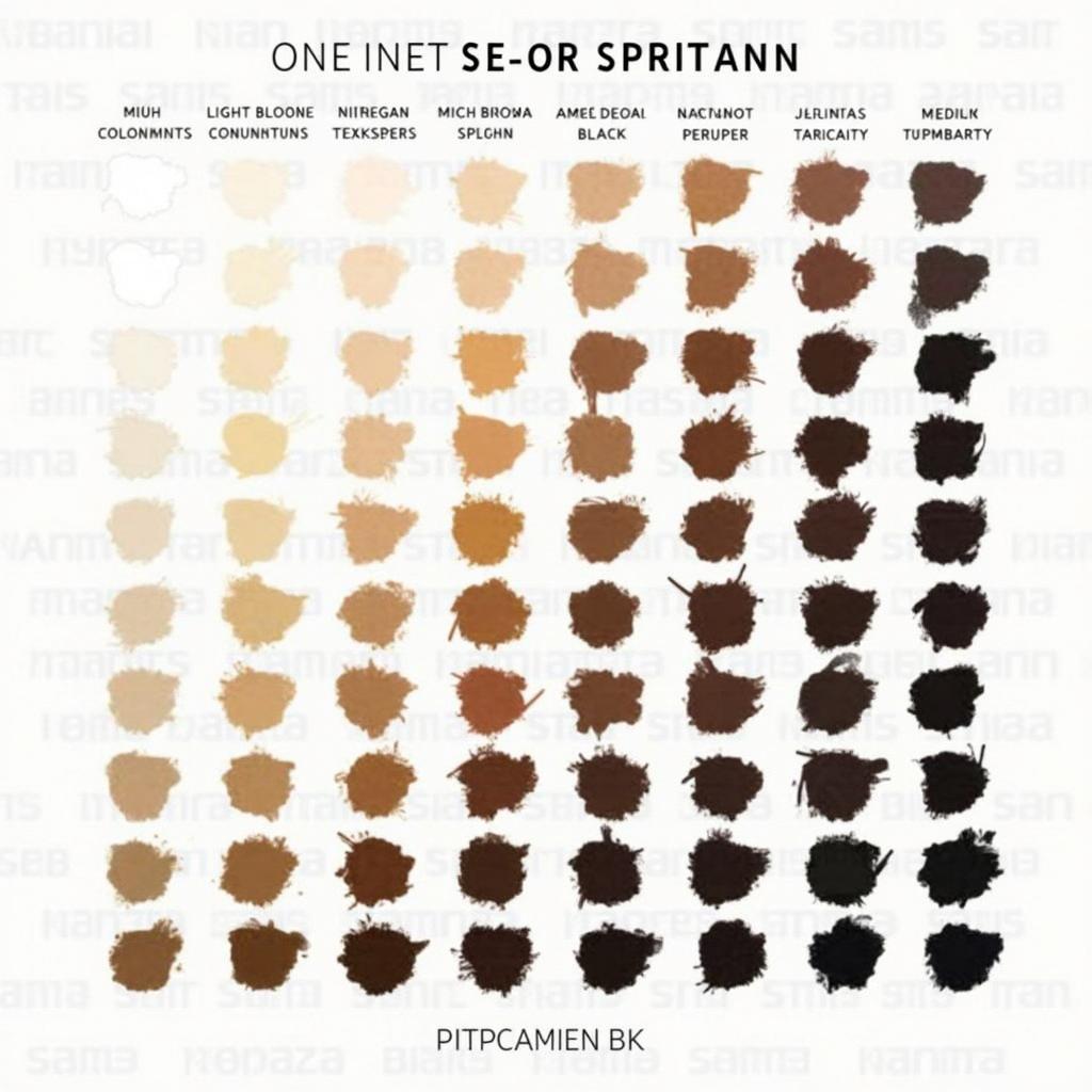 Microblading Pigment Color Chart