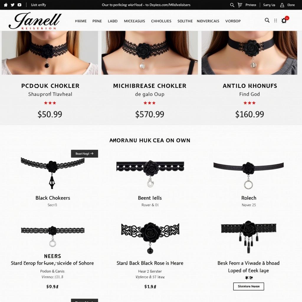 Finding the Perfect Black Choker with Rose