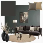 Black Pearl Interior Design: Examples of how black pearl color can be used in interior design.