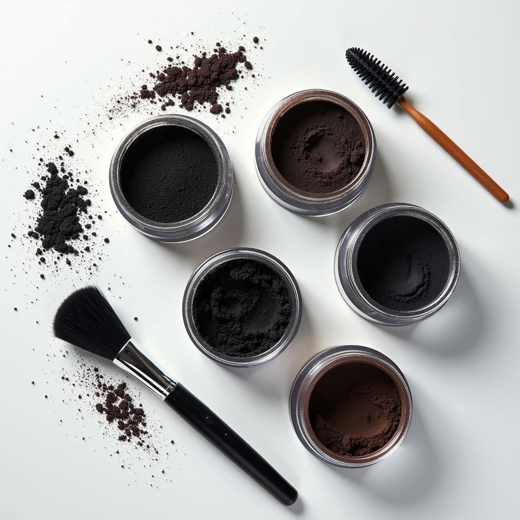 Different Shades of Black Hair Powder