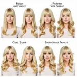 Styling a Blonde Clip-In Fringe