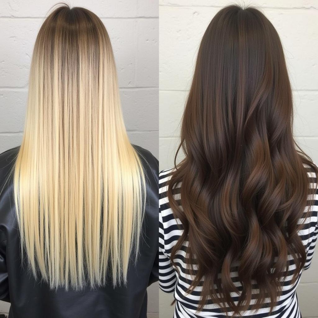 Transforming Blonde Hair to Mocha