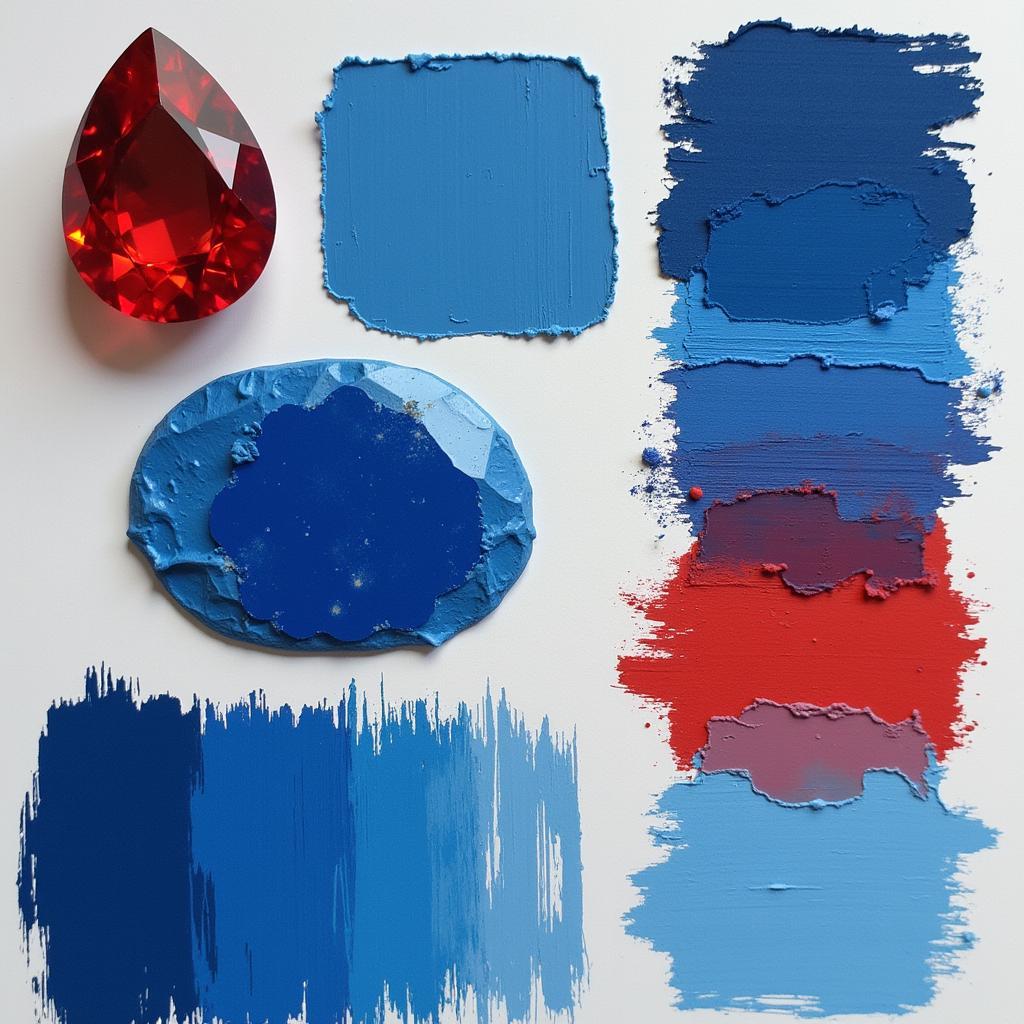 Examples of Blue with Red Undertones