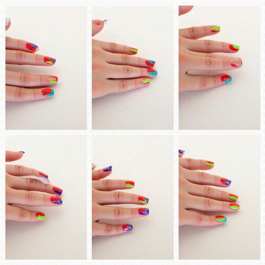 Boho Rainbow Nails DIY Tutorial