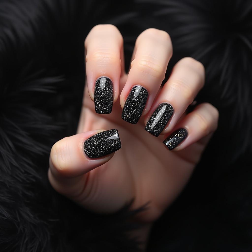 Bold Sparkling Diamond Manicure