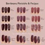 Bordeaux Nail Color Variations