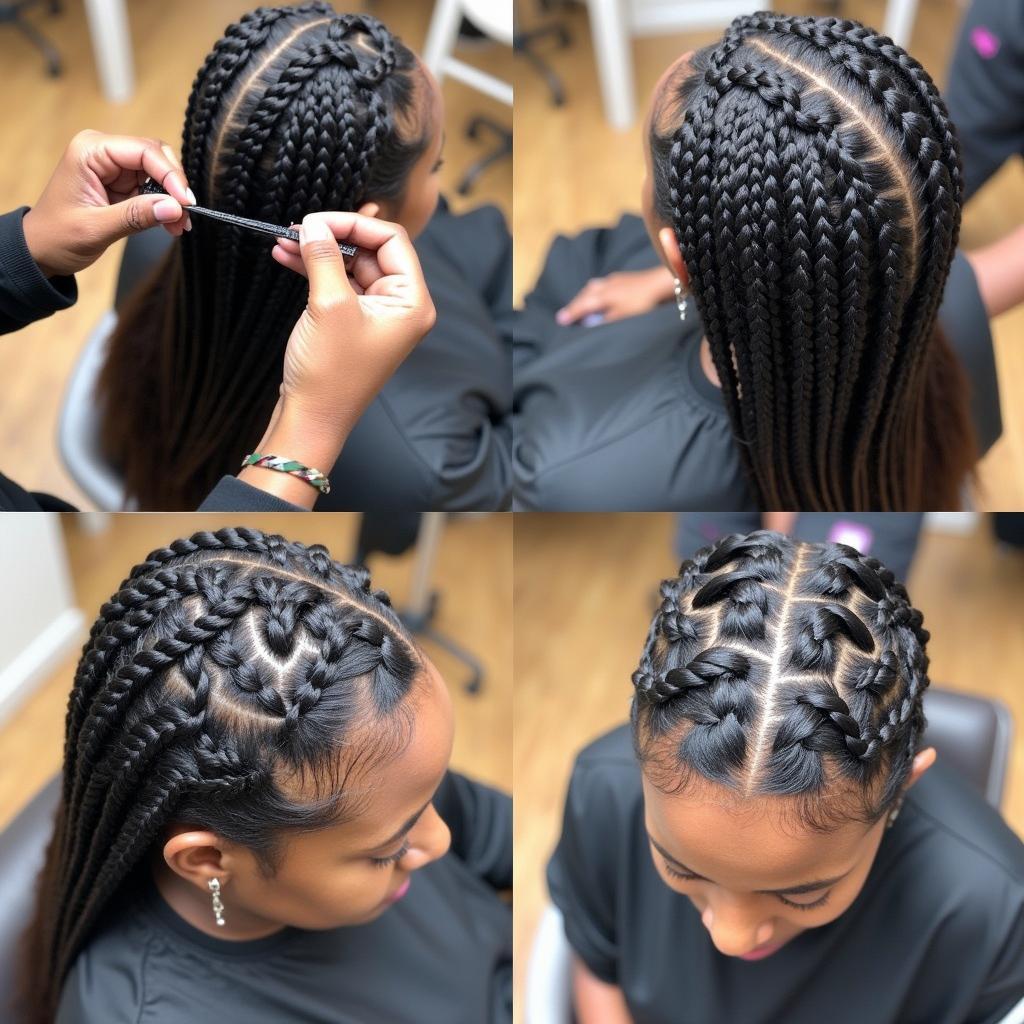 Braiding Hair for Weave Installation