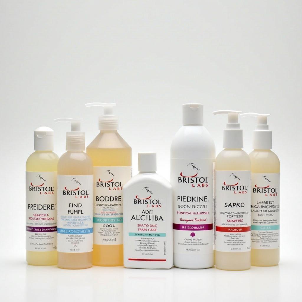 Bristol Labs Shampoo Bottles in Various Sizes and Formulations