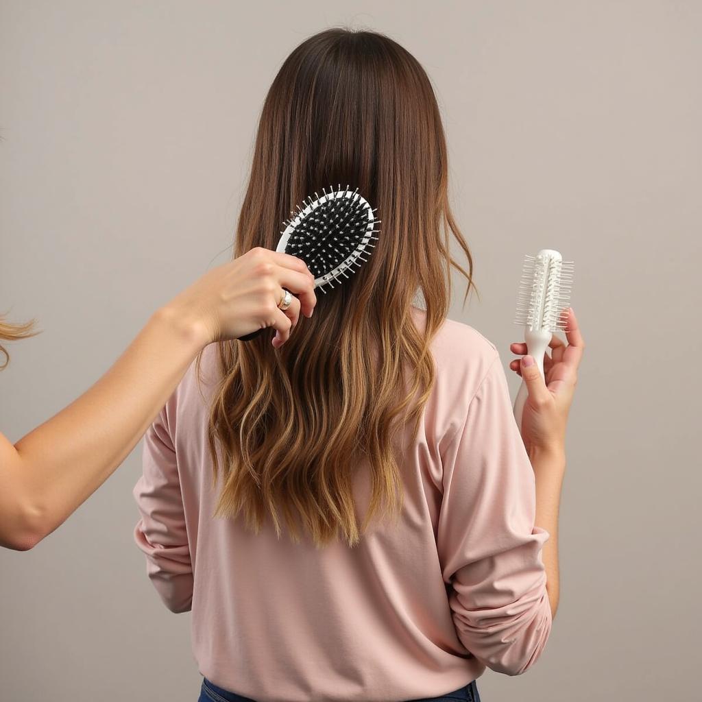 Properly Brushing Hair Extensions