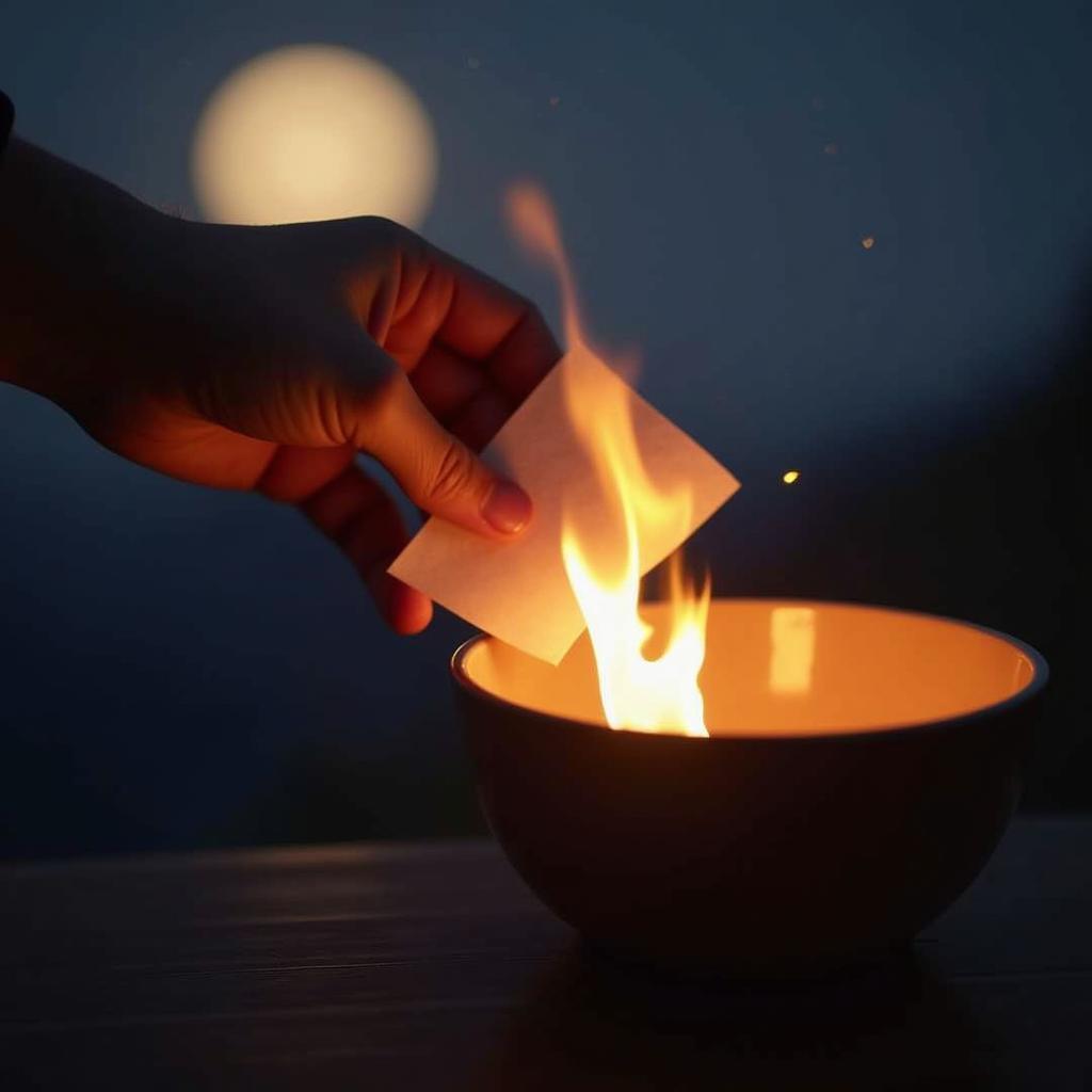 Burning Intentions under the Full Moon