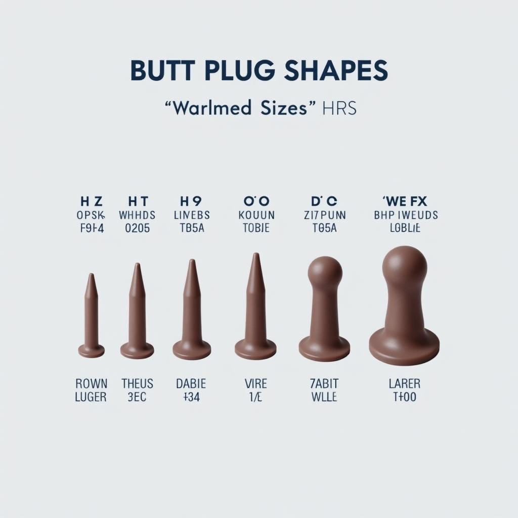 Various Butt Plug Sizes and Shapes