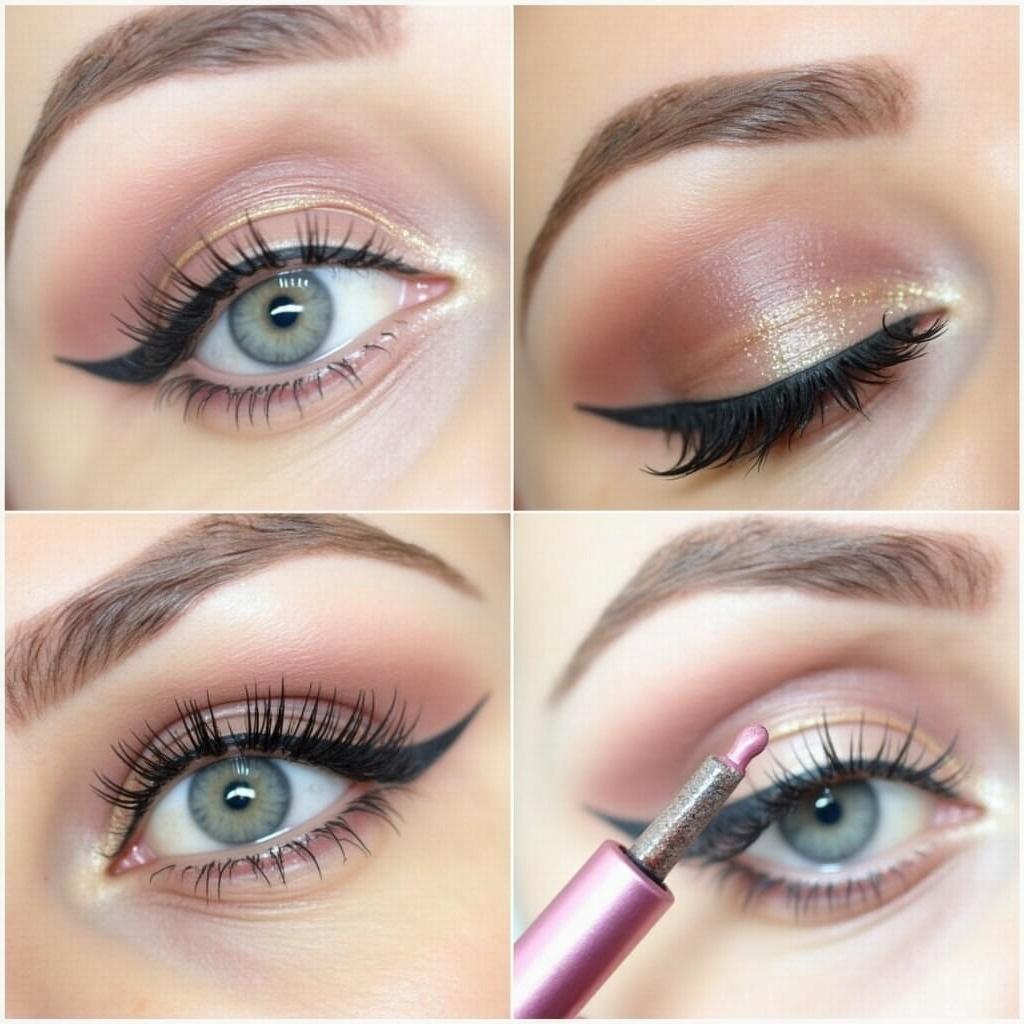 Butter London Glazen Eye Gloss Oil Slick Eye Makeup Look