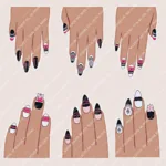 Variety of Case Nail Styles