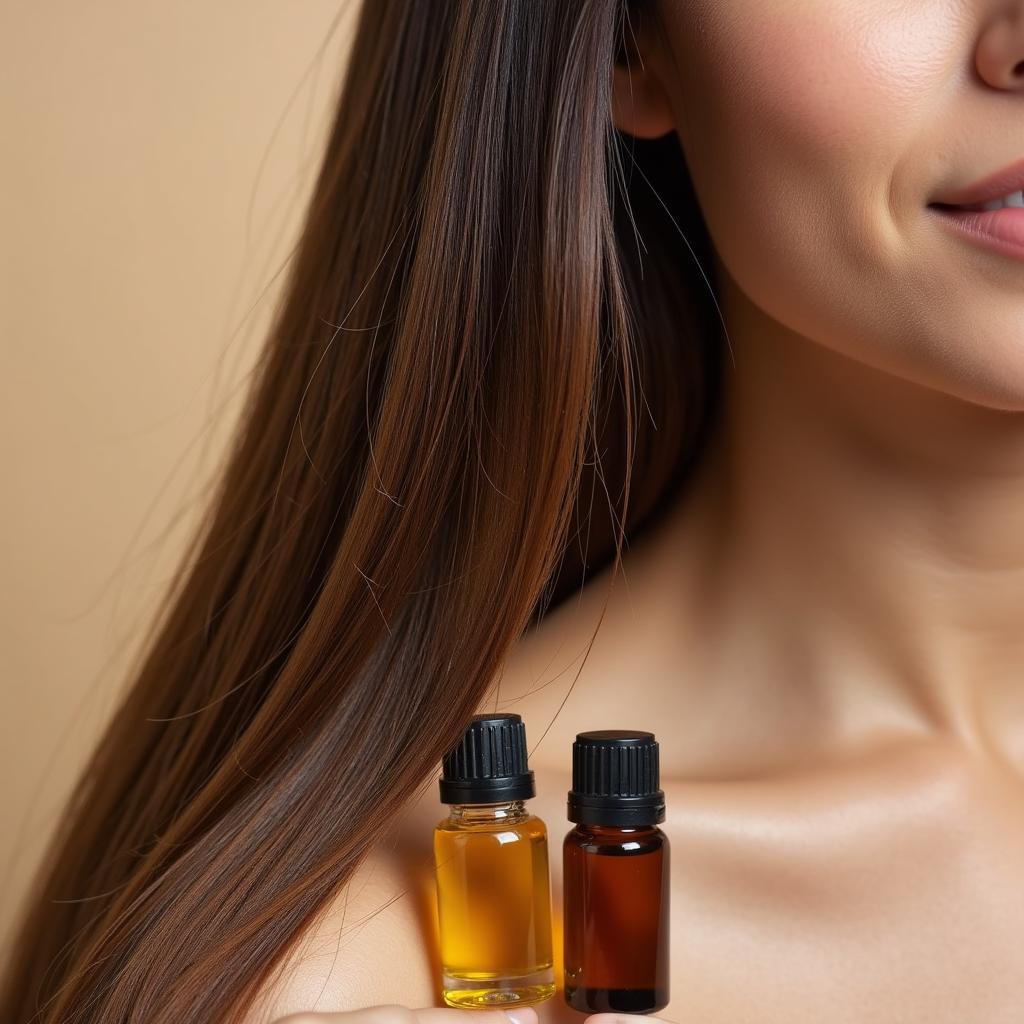 Castor and Jojoba Oil for Hair