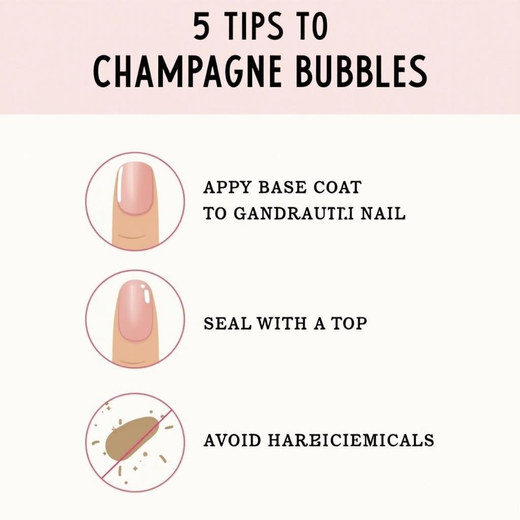 Champagne Bubbles Nails Maintenance Tips