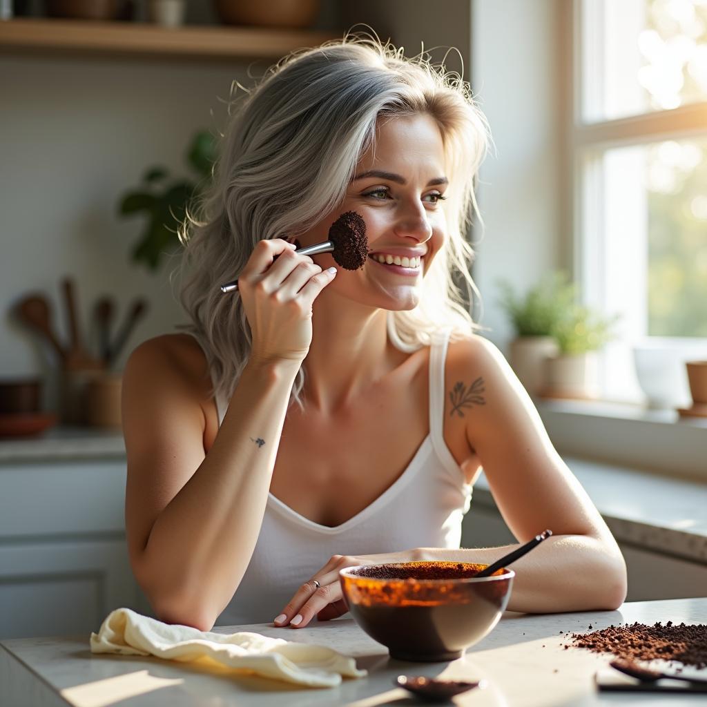 Applying Chemical-Free Hair Dye