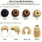 Choosing the Right Clip On Hair Bun Based on Hair Color and Texture