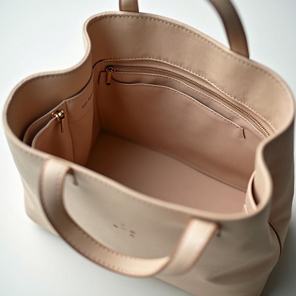 A classic leather tote bag