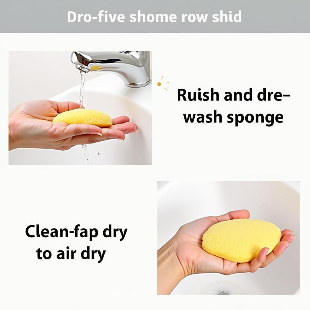 Cleaning and Drying a Face Wash Sponge