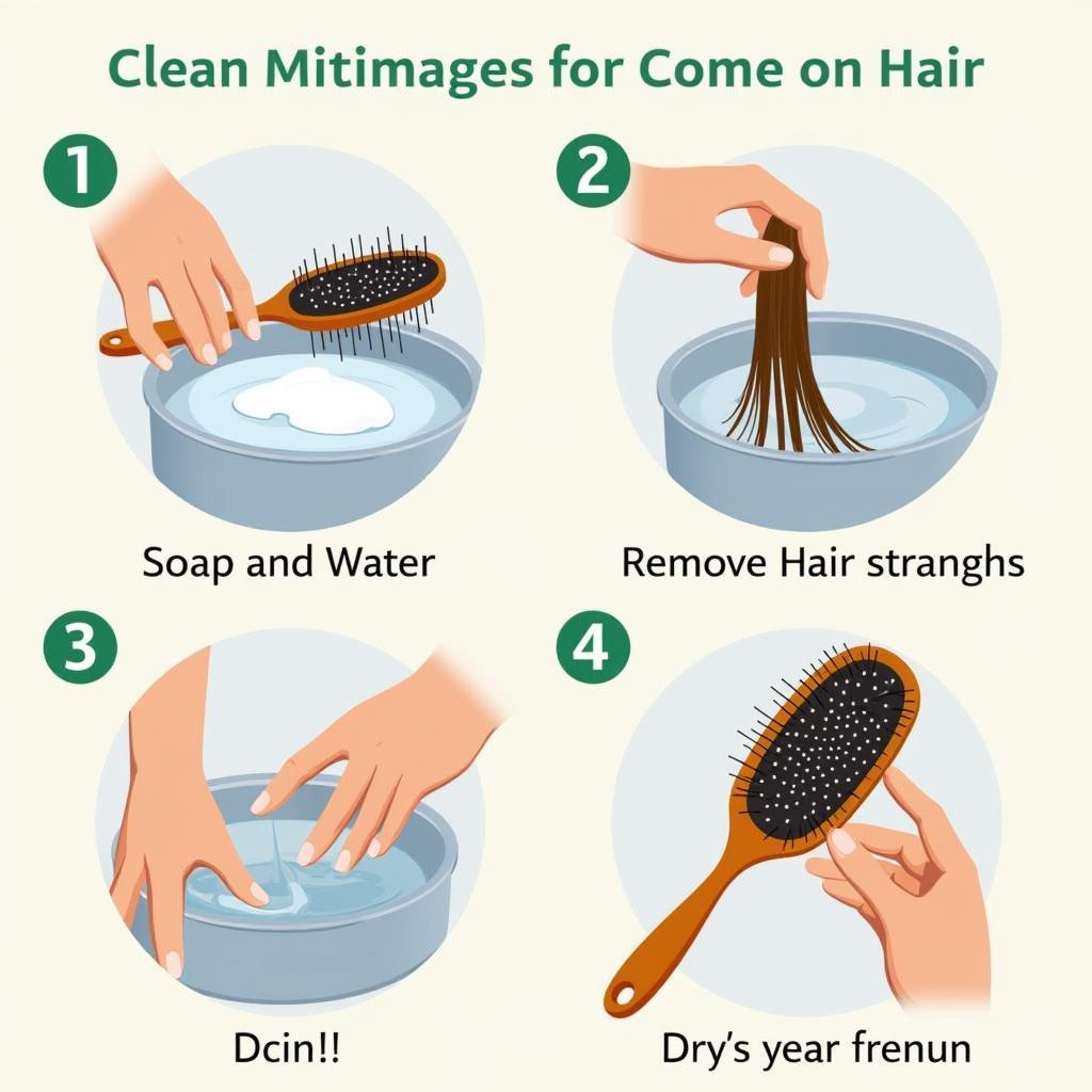 How to clean a hairbrush for oily hair