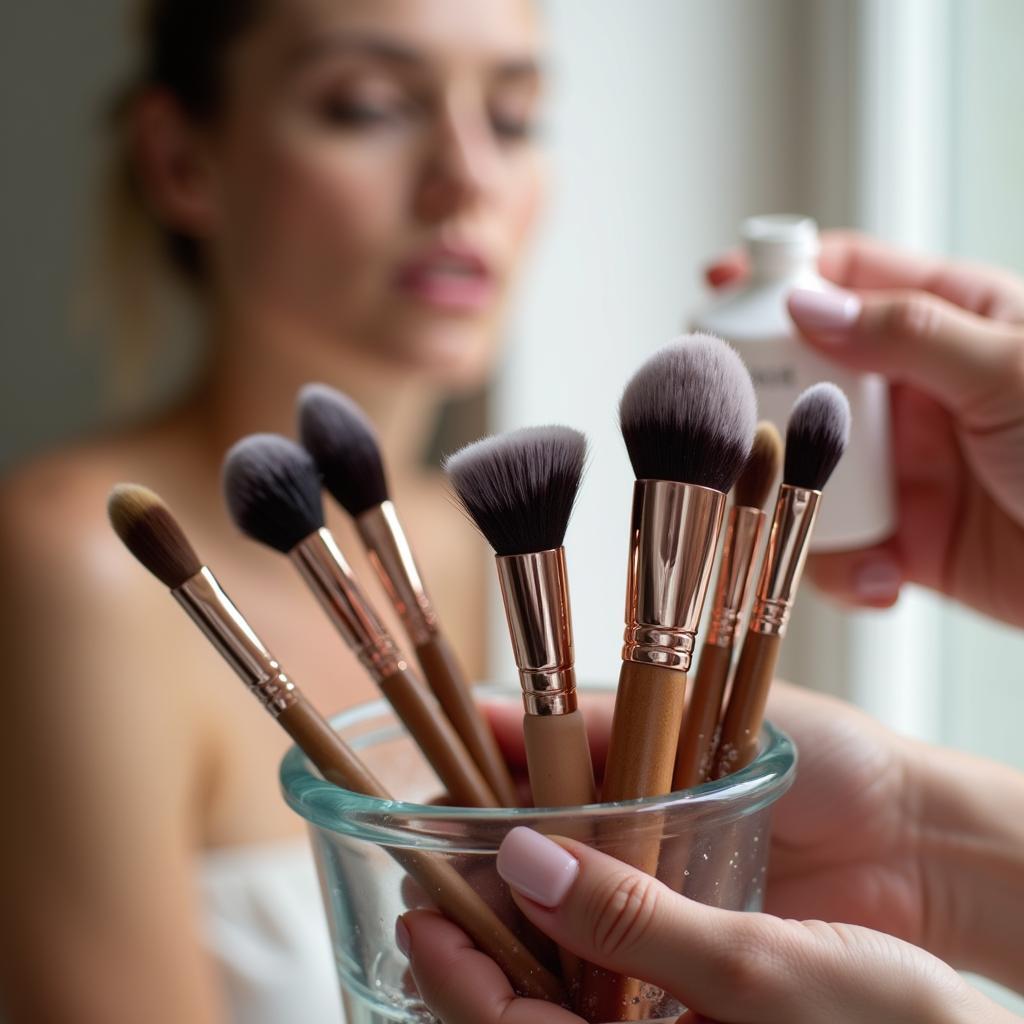 Cleaning Luxe Makeup Brushes