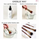 Cleaning Makeup Brushes for Sensitive Skin