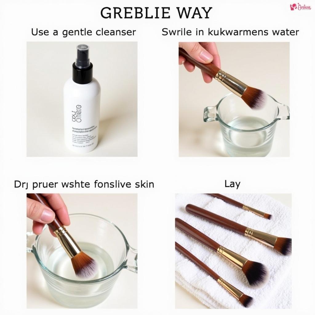 Cleaning Makeup Brushes for Sensitive Skin