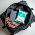 CleanWell Wipes in a Travel Bag